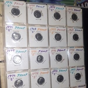 Uncirculated Collection of Dimes  Proof Coins